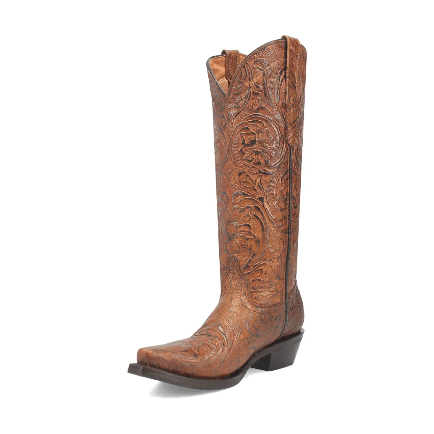 Dingo Womens Bellona Brown Leather Cowboy Boots 7.5 M