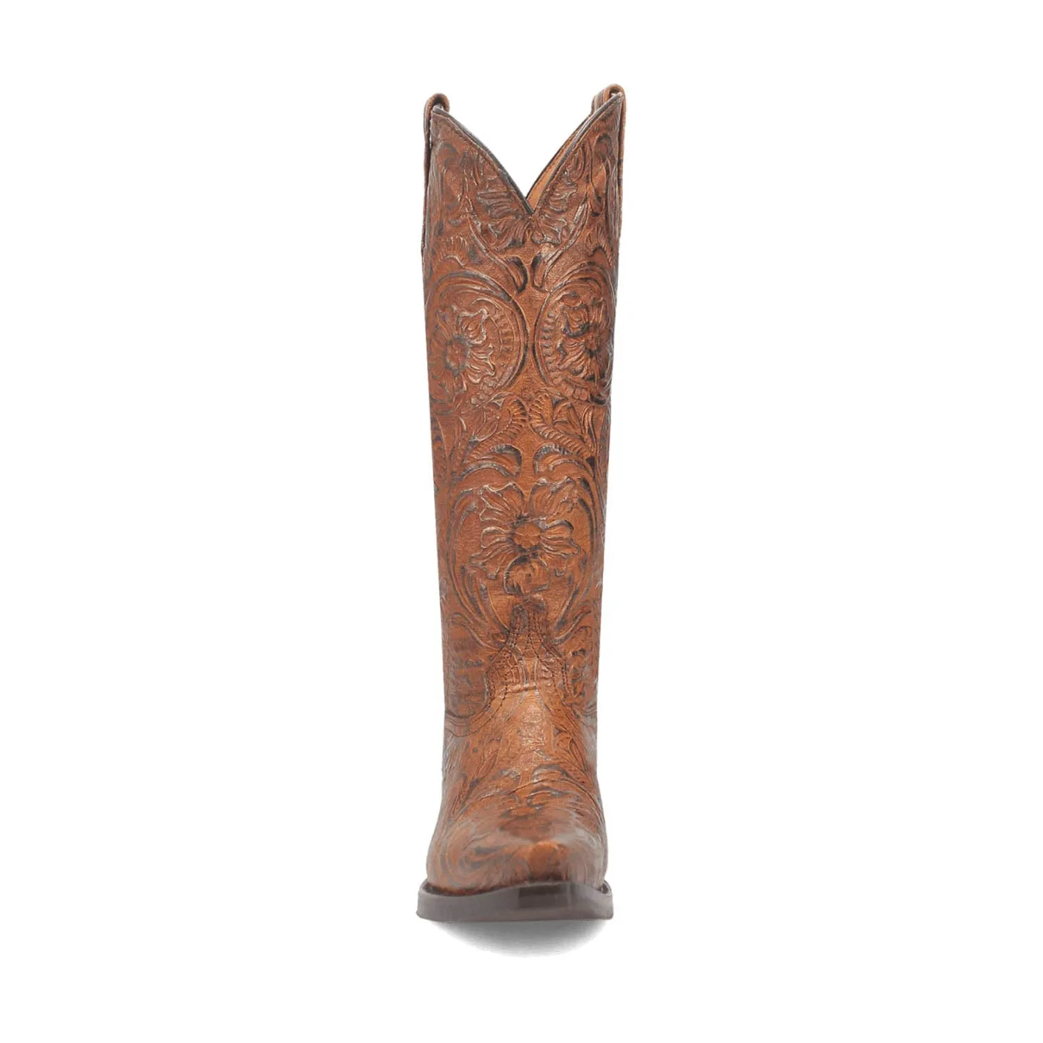 Dingo Womens Bellona Brown Leather Cowboy Boots 7.5 M