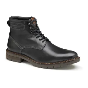 Johnston & Murphy Men's Kipton Size 11 Black Full Grain Plain Toe Boots